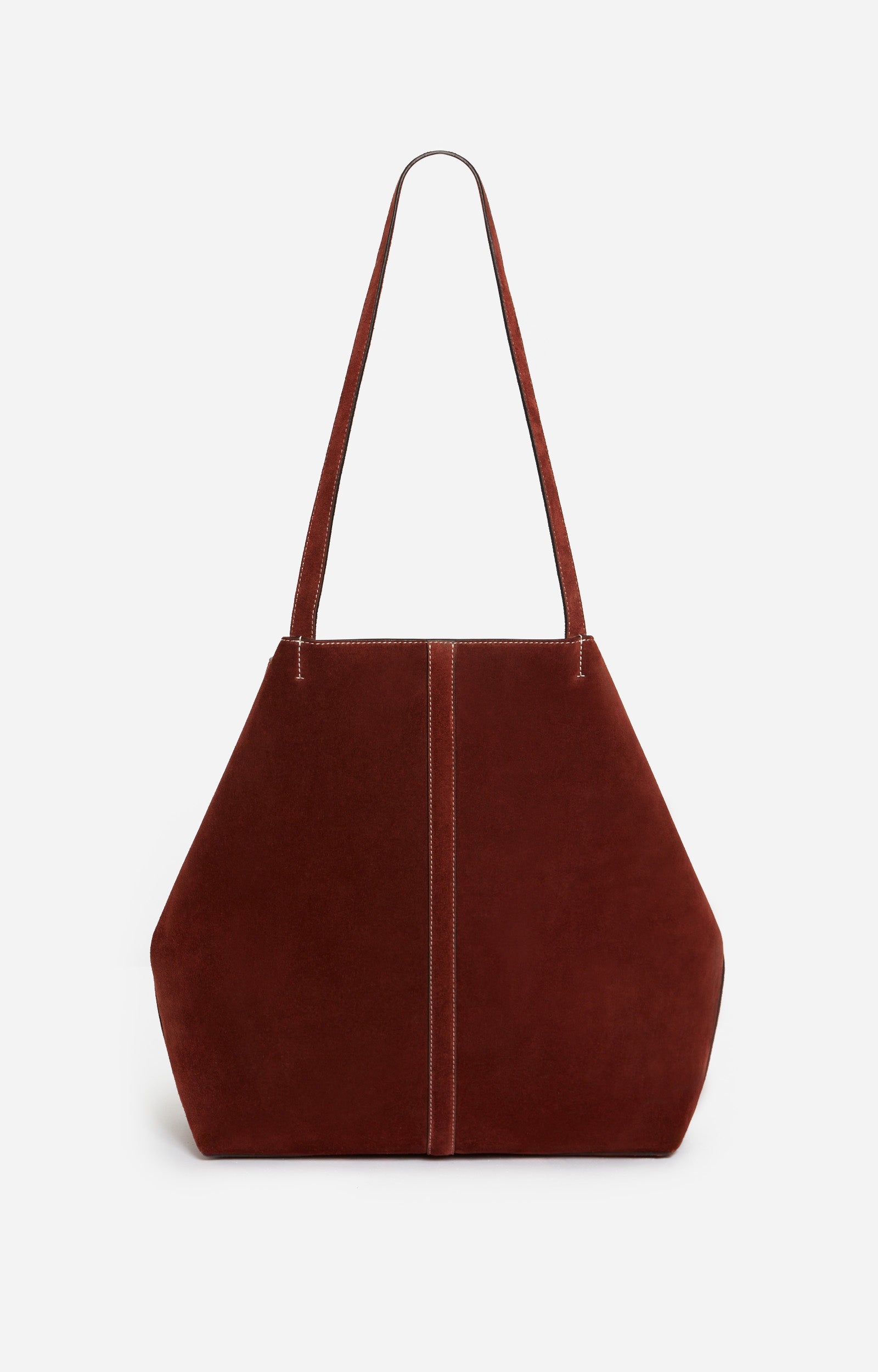Grand cabas Daily en daim - Cognac