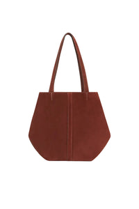 Petit cabas Daily en daim - Cognac