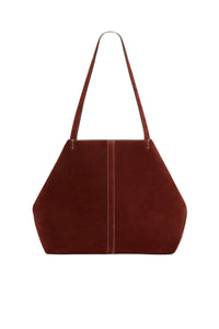 Grand cabas Daily en daim - Cognac