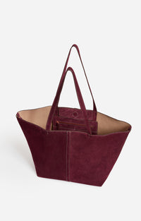 Grand Cabas Daily En Cuir Velours