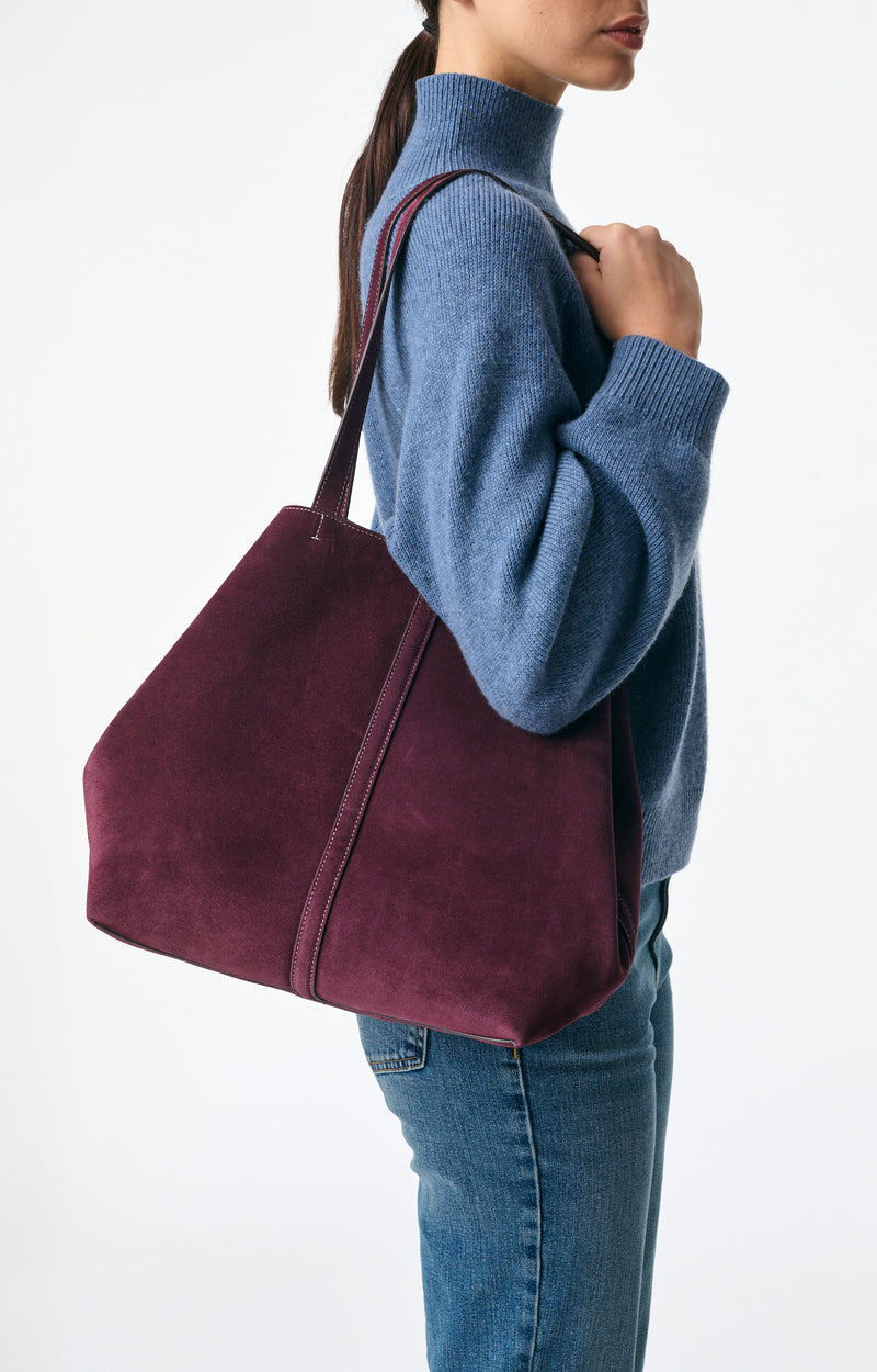 Grand Cabas Daily En Cuir Velours