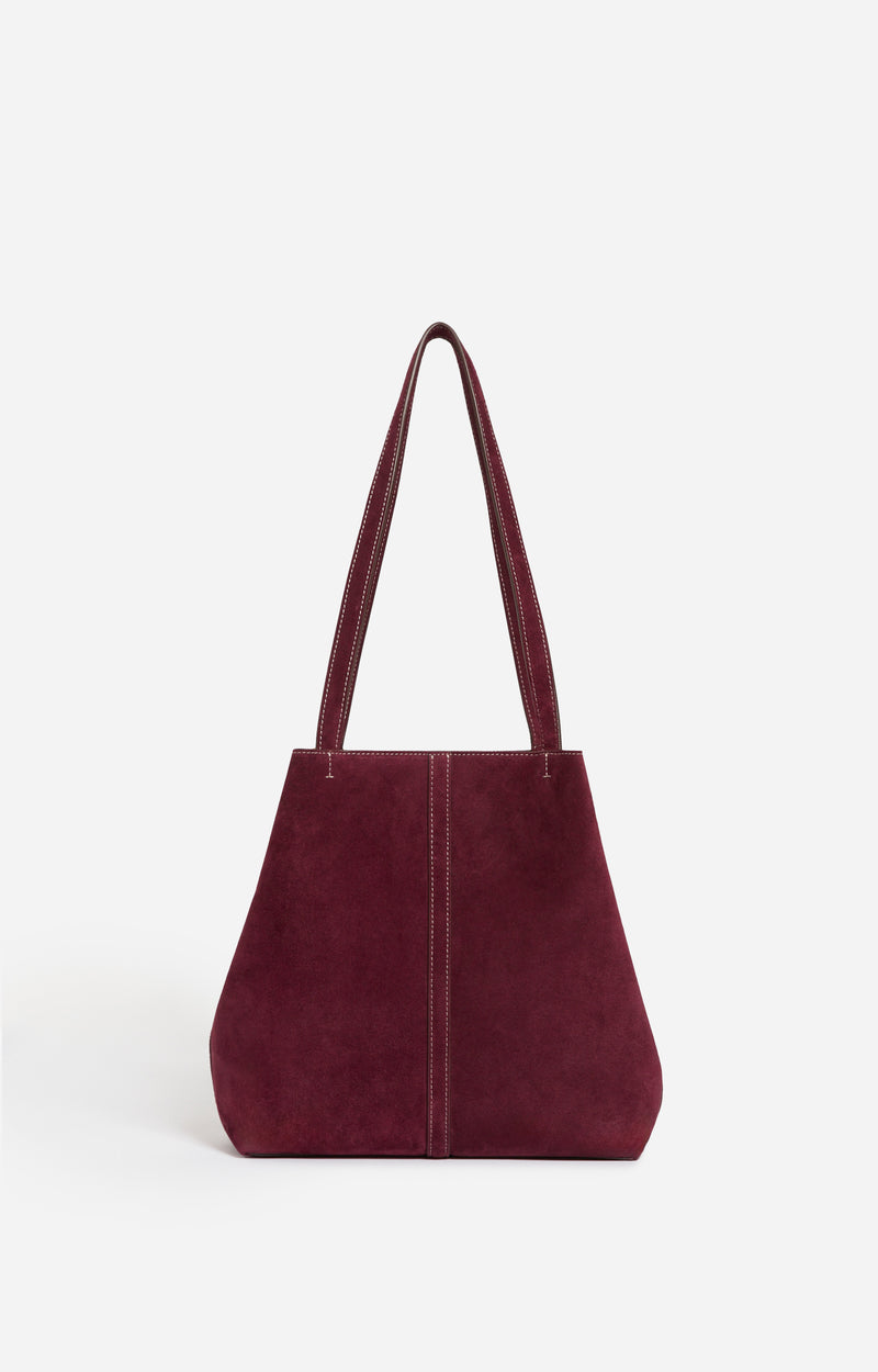 Petit Cabas Daily En Cuir Velours