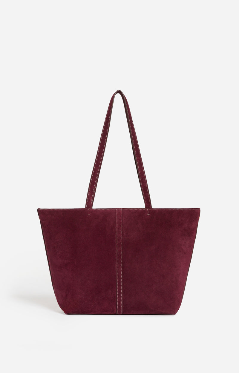 Petit Cabas Daily En Cuir Velours