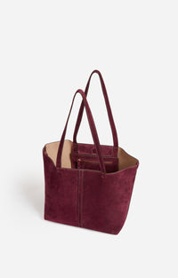 Petit Cabas Daily En Cuir Velours