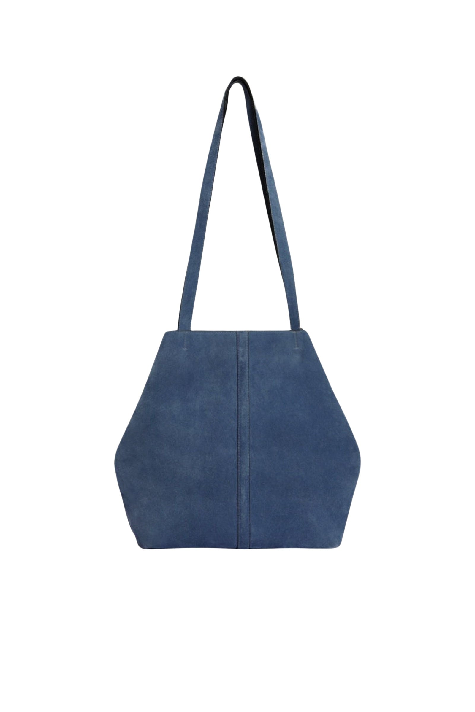 RECO : 190 // Petit cabas Daily en cuir velours - Denim