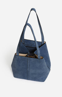 Petit Cabas Daily En Cuir Velours