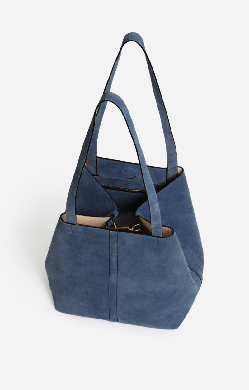 Petit Cabas Daily En Cuir Velours