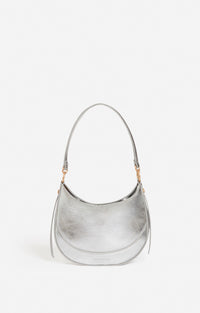 14 QTY NEW // ARGENT / Petit Sac Daily en Cuir - ARGENT