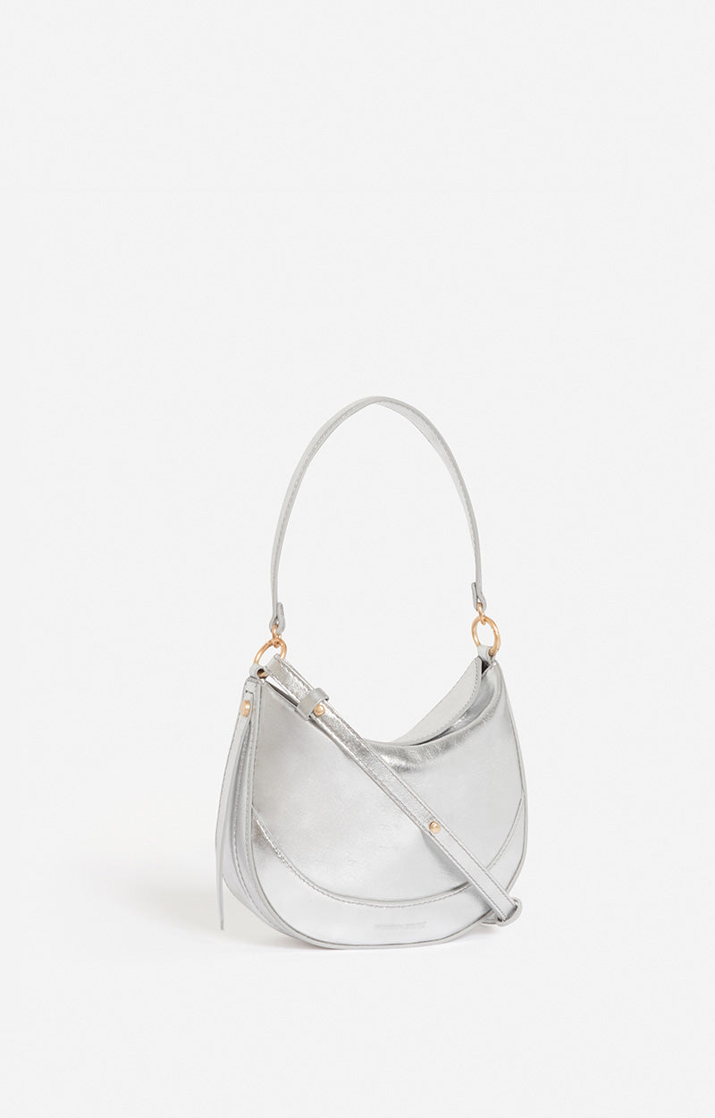 14 QTY NEW // ARGENT / Petit Sac Daily en Cuir - ARGENT