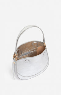 14 QTY NEW // ARGENT / Petit Sac Daily en Cuir - ARGENT