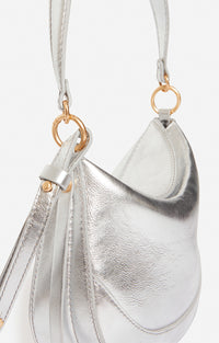 14 QTY NEW // ARGENT / Petit Sac Daily en Cuir - ARGENT
