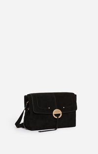 Grand Sac Othilia en daim - Noir