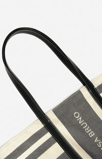 40 QTY NEW // NOIR / Cabas XL En Toile - NOIR