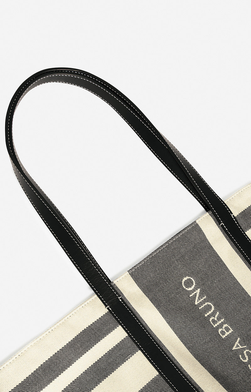 40 QTY NEW // NOIR / Cabas XL En Toile - NOIR