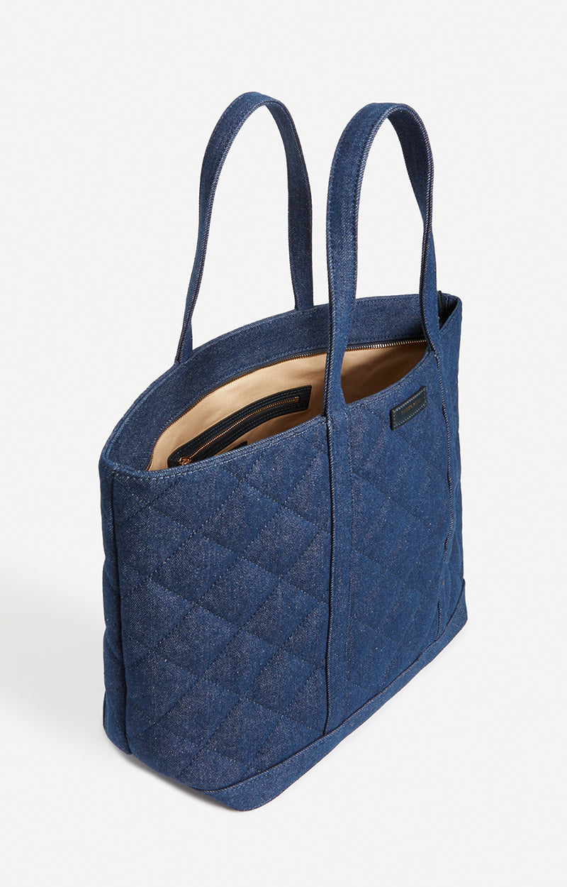 70 QTY NEW // DENIM / Cabas Xl en Toile - DENIM