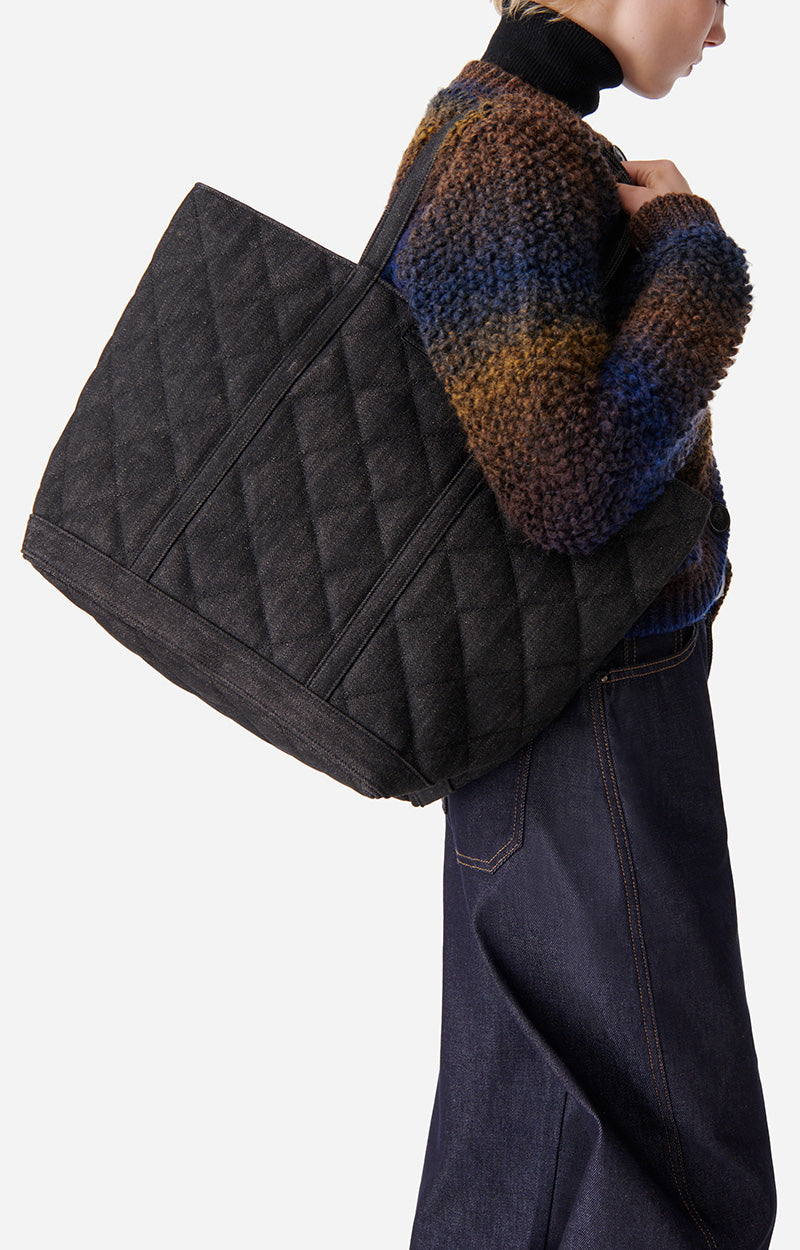 70 QTY NEW // ELEPHANT / Cabas Xl en Toile - ELEPHANT