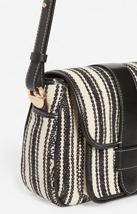50 QTY NEW // NOIR/BLANC / Sac À Rabat Frankie - NOIR/BLANC