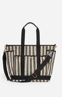 25 QTY NEW // NOIR/BLANC / Cabas L Multipoches - NOIR/BLANC