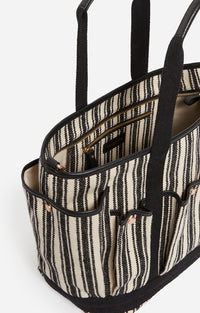 25 QTY NEW // NOIR/BLANC / Cabas L Multipoches - NOIR/BLANC