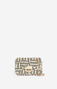 50 QTY NEW // NOIR / Petit Sac Moon En Coton Mélangé - NOIR