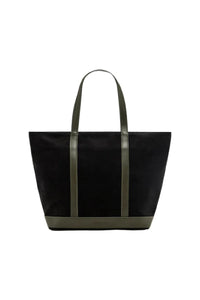 Iconic M cotton tote bag - Black & Khaki
