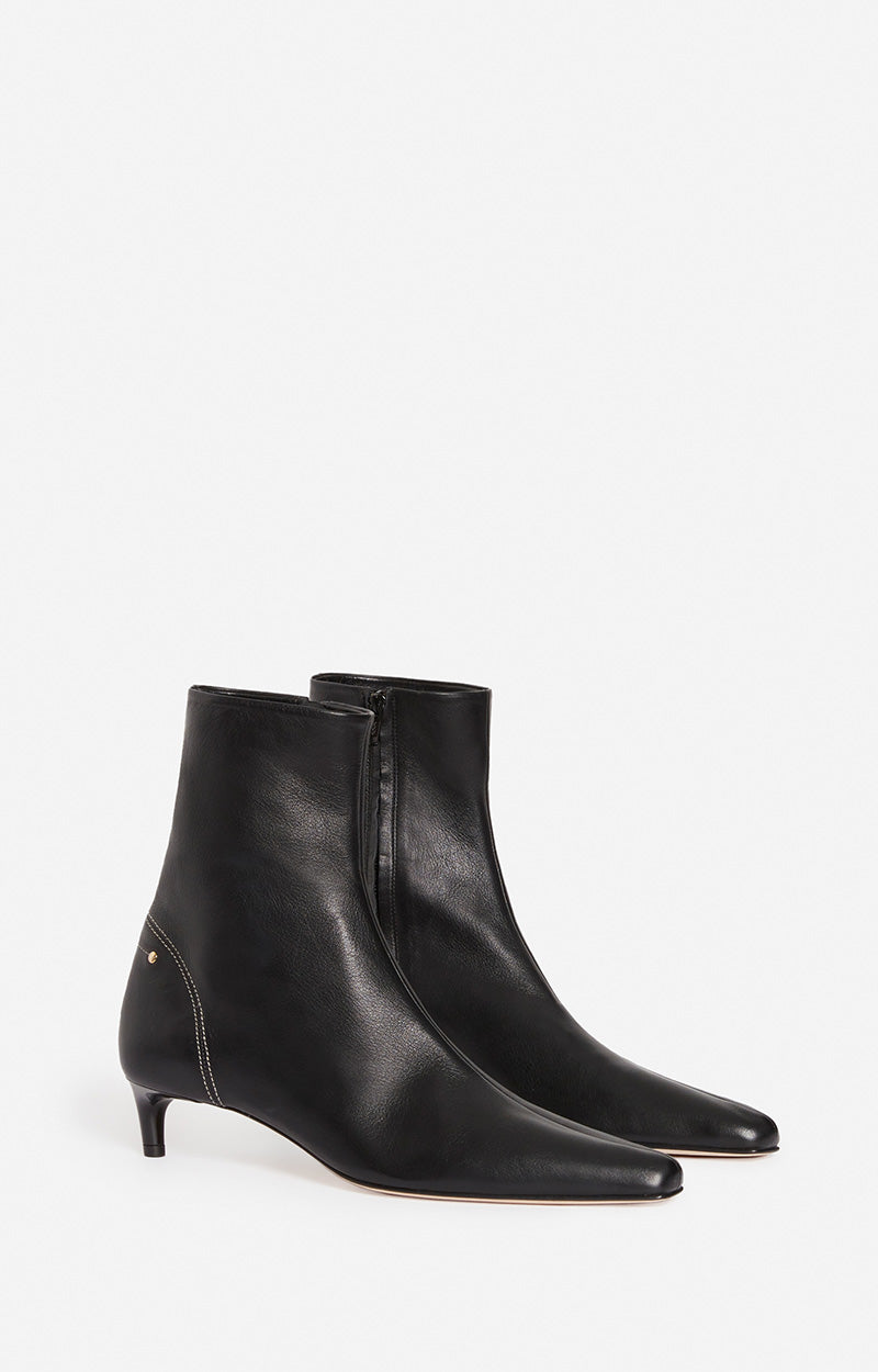 Bottines Cuir Noir Daily