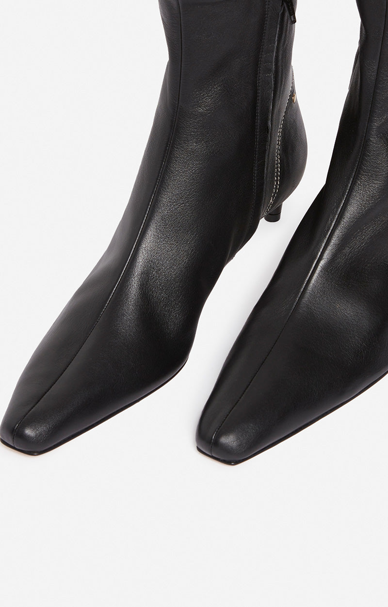 Bottines Cuir Noir Daily