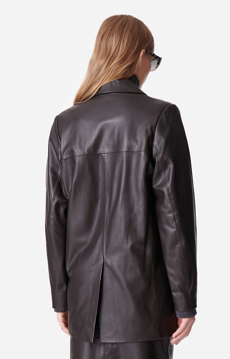 Veste Darco en cuir - Ebene