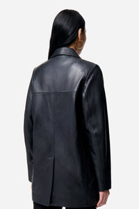 Caline leather blazer - Black