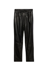 Pantalon Dax en cuir - Noir