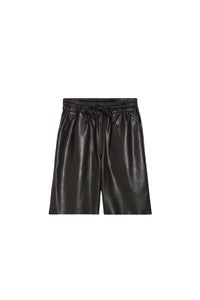 Short Damon en cuir - Noir