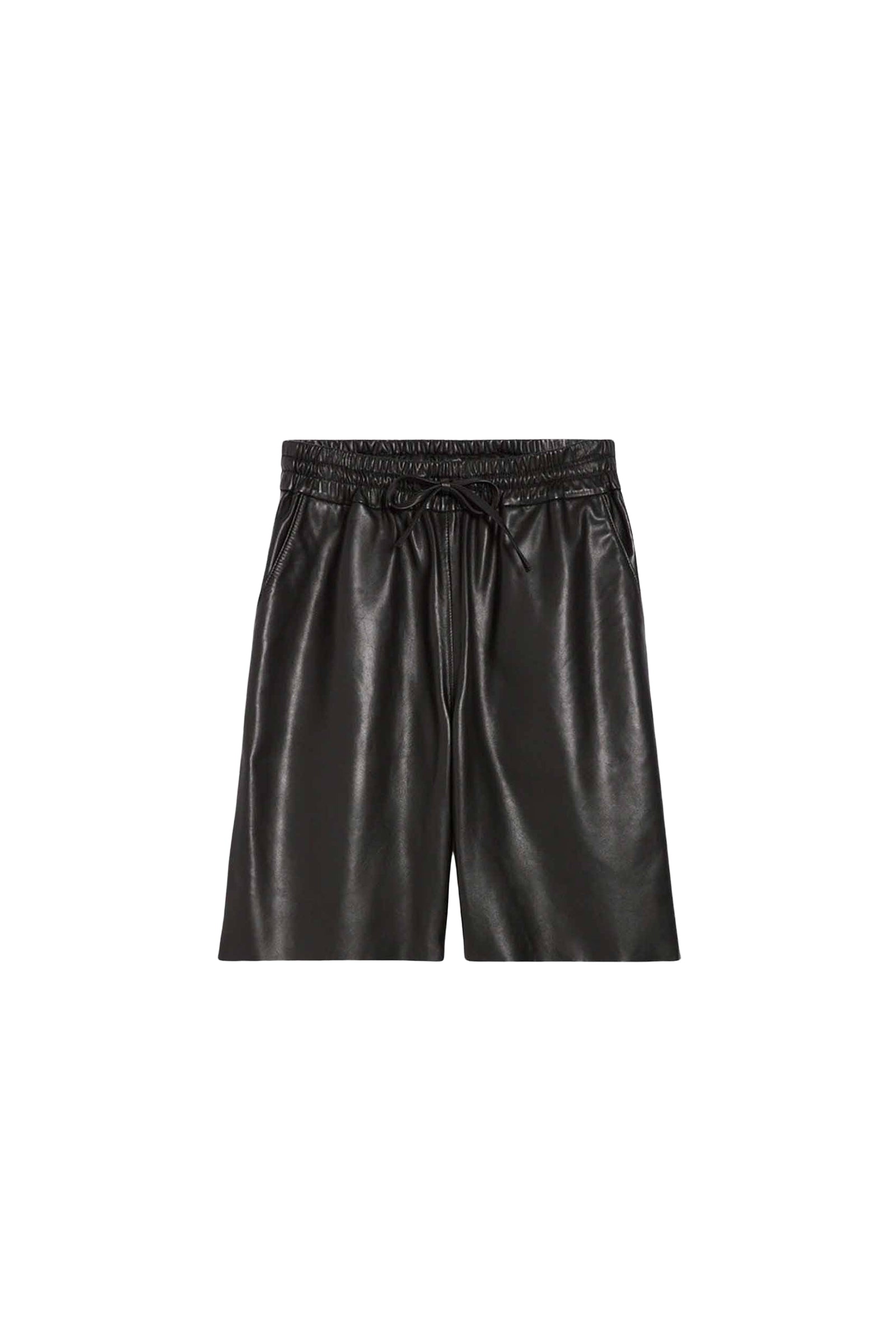 Short Damon en cuir - Noir