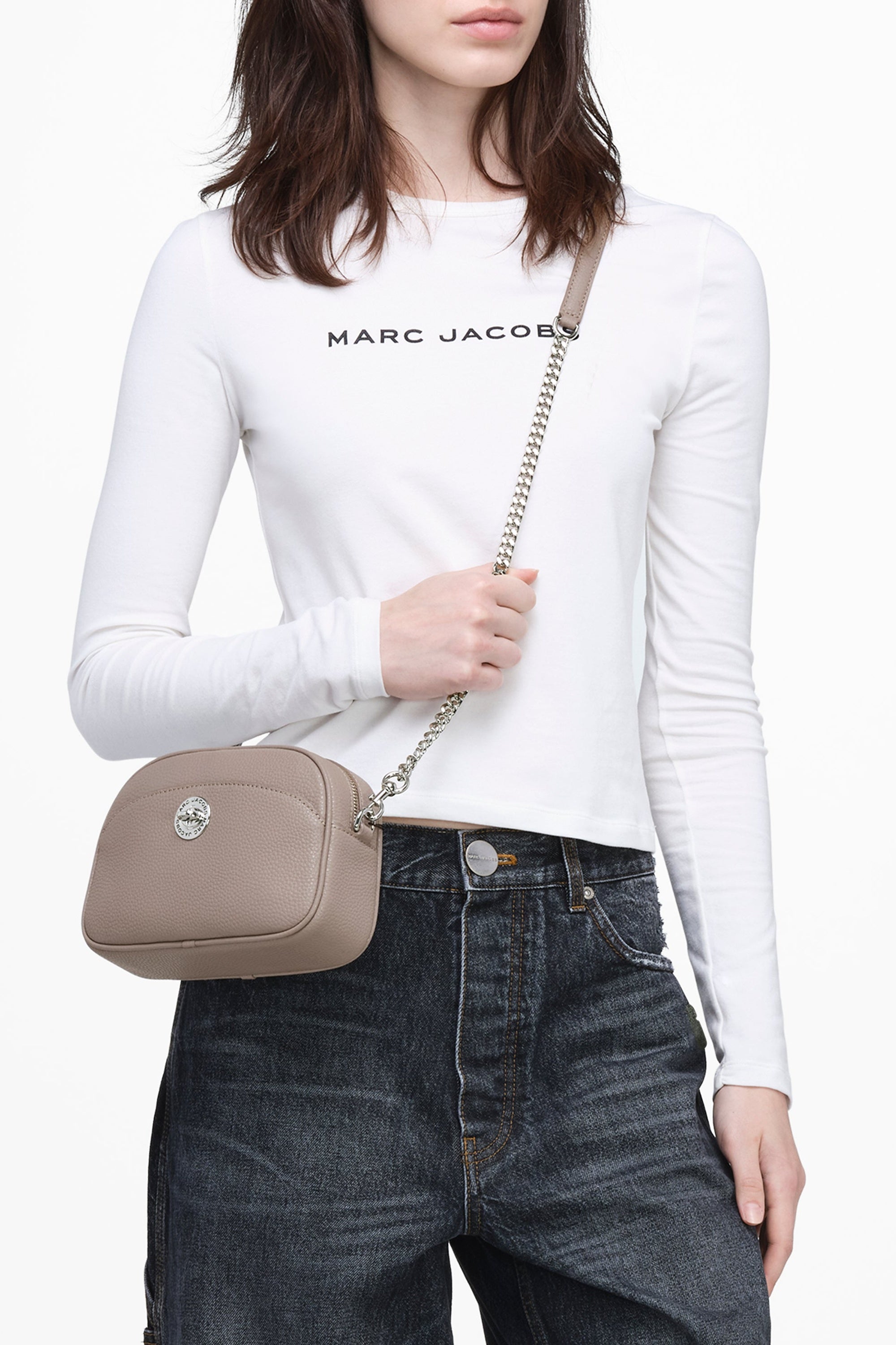 Sac The Camera bag en cuir - Concrete