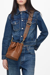 Sac The Bucket en cuir - Cognac