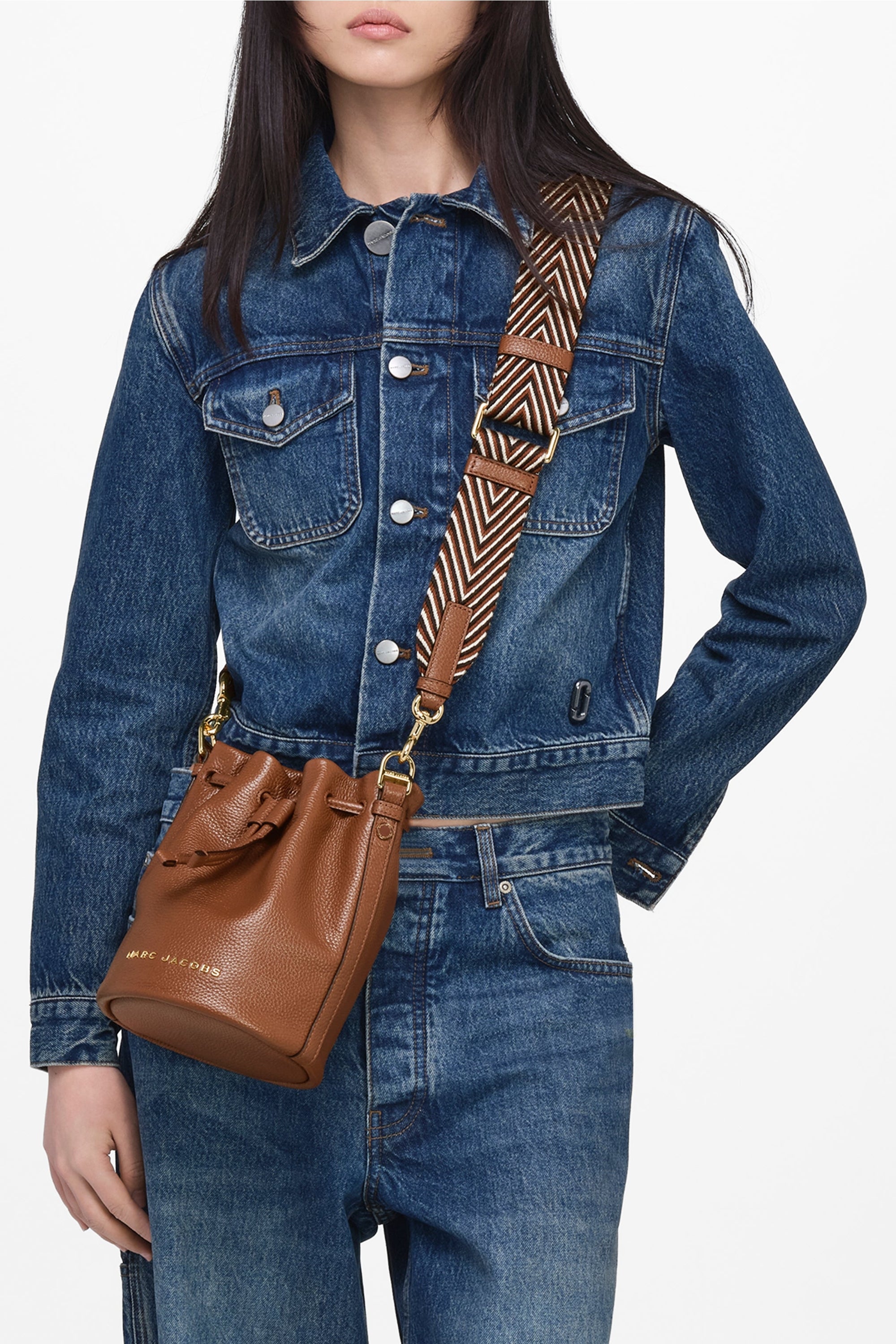 Sac The Bucket en cuir - Cognac