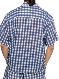 NAVY CHECKS LA CHEMISE JEAN