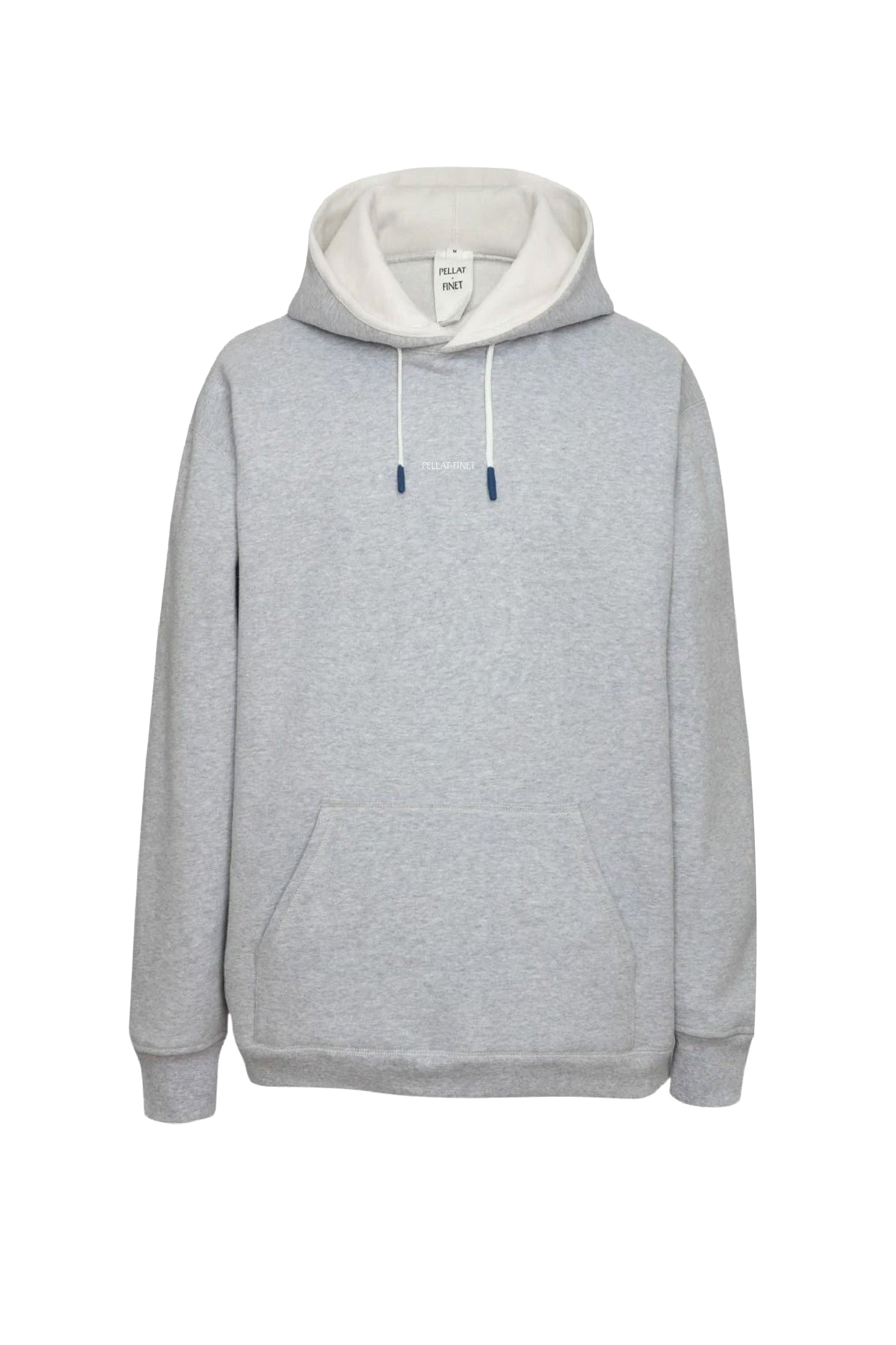 Sweat à capuche unisexe Jackie en coton - Gris Clair & Lait