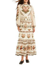 NEW_DIFFUSELY_Hearts Cream Robe longue - Hearts Cream