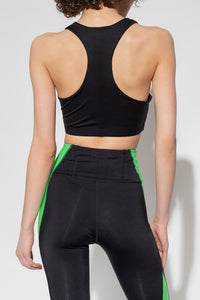 Débardeur court zippé à dos nageur Active - Black