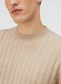 NATURAL MINI CABLE TSHIRT