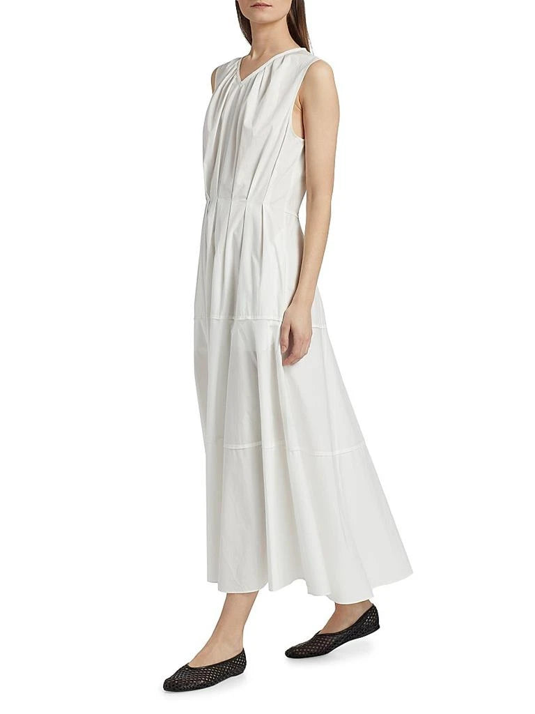 Robe Kailey en popeline extensible - White