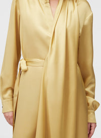 PALE YELLOW SCARF DRESS
