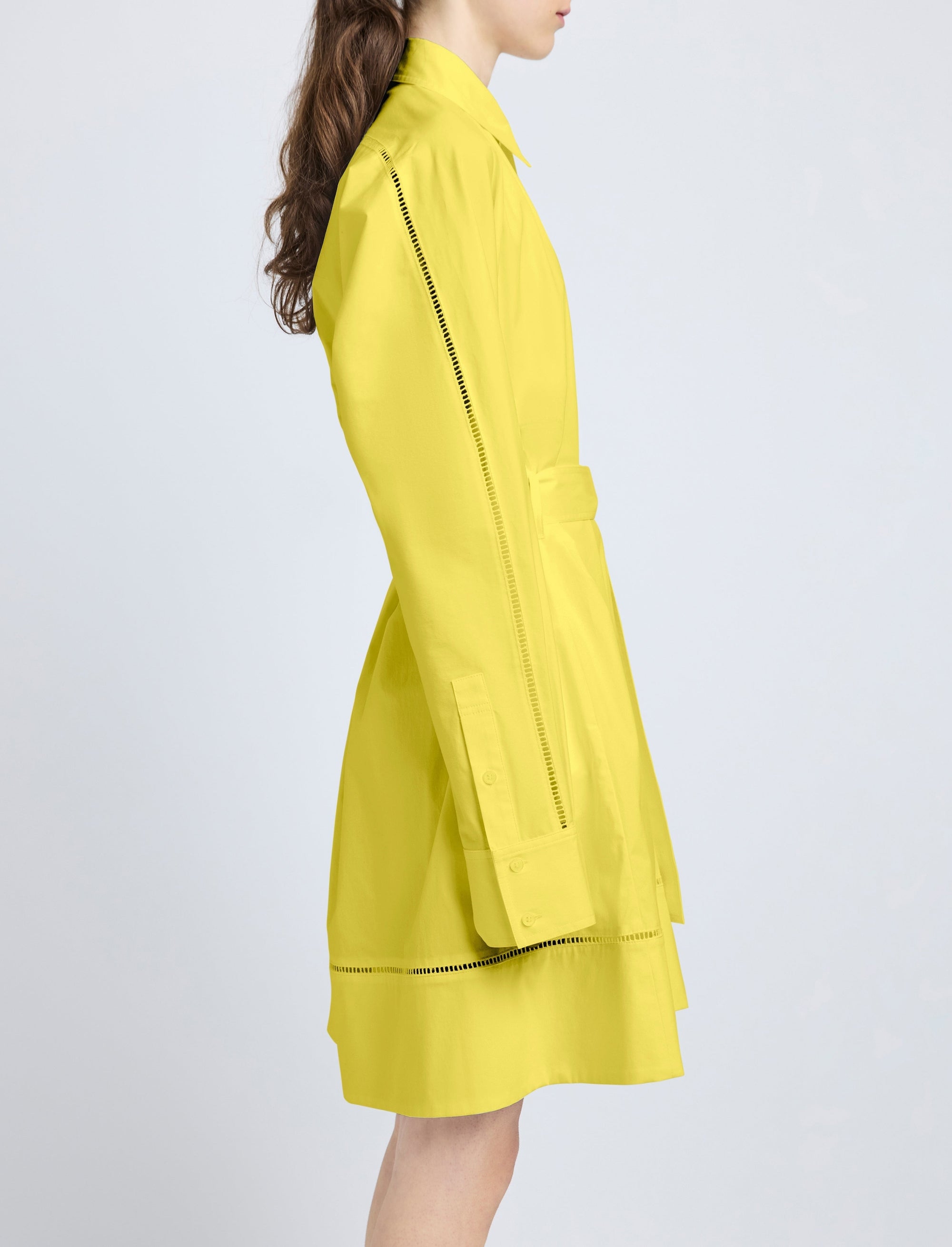 Robe Sammy en popeline de coton - Yellow