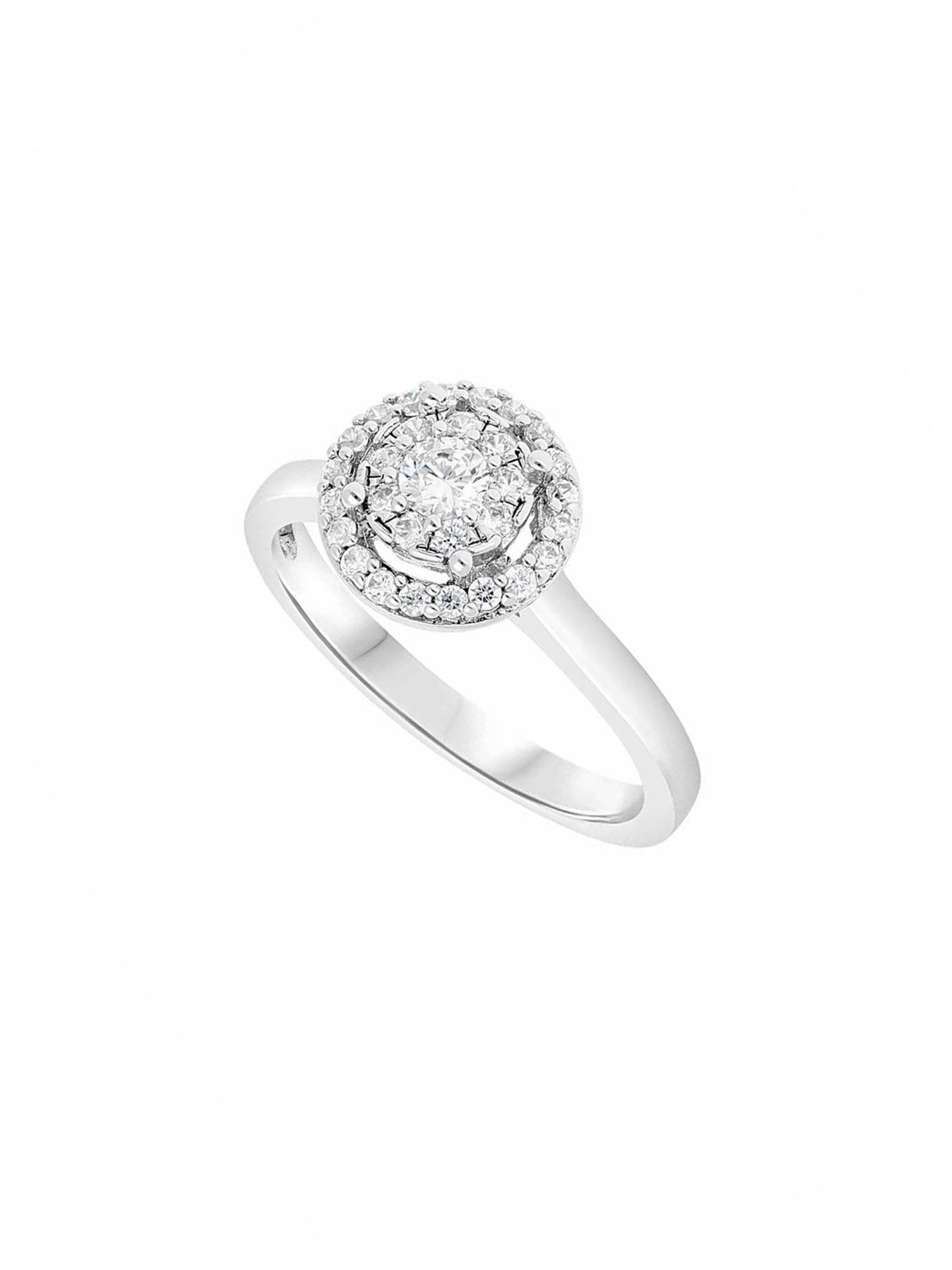 3qty DJV / QTY DISPO : 8-QTY VENDUES : 4-ST : 50% PRIX DJV : 120€ // Argent Rhodié Bague en argent rhodié sertie de Burmalite™ taille brillant pavé /// RECO : 123€
