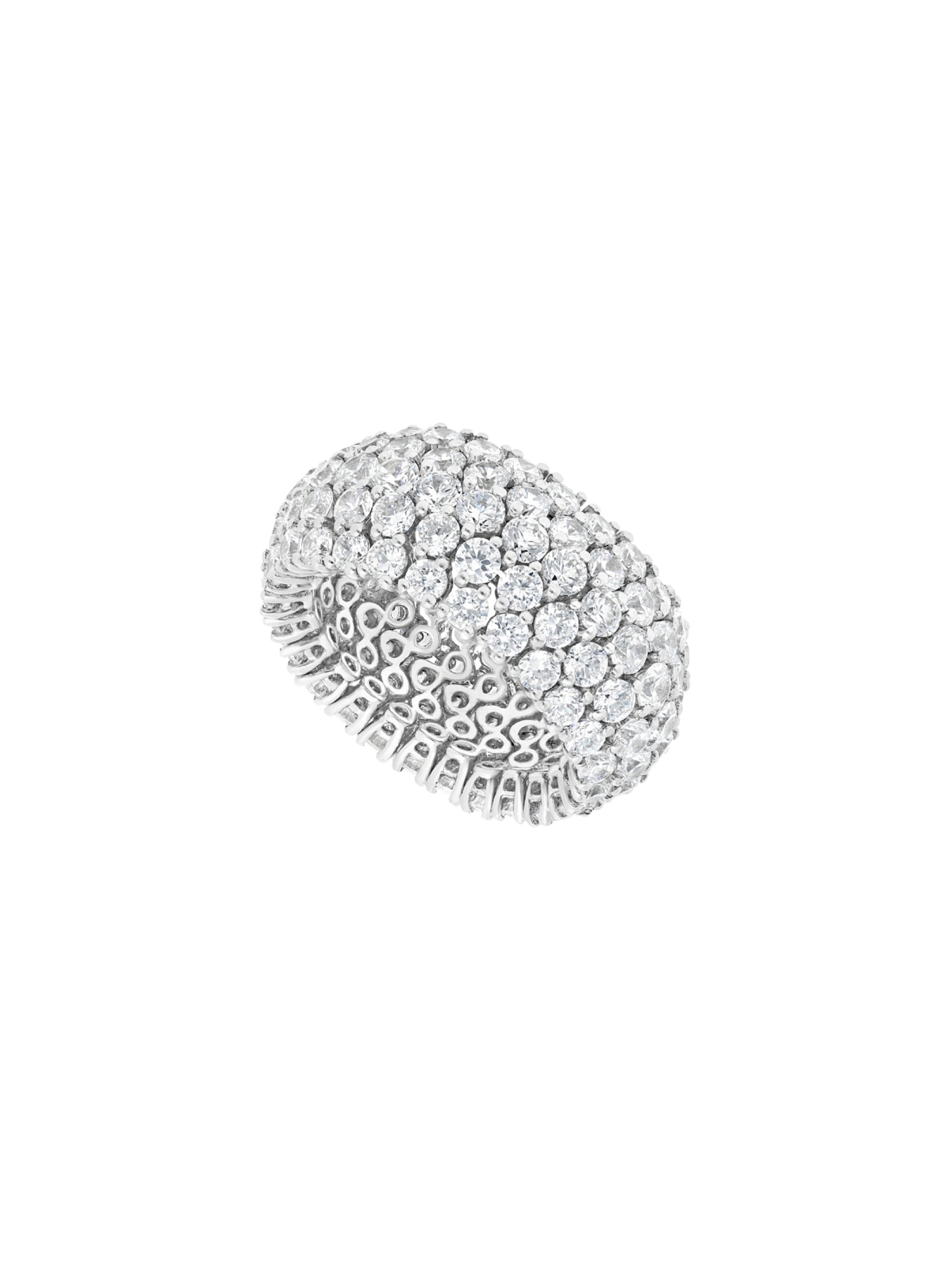 1qty DJV / QTY DISPO : 1-QTY VENDUES : 0-ST : 0% PRIX DJV : 495€ // Argent Rhodié Alliance souple sur argent rhodié sertie de Burmalite™ taille brillant /// RECO : 390€