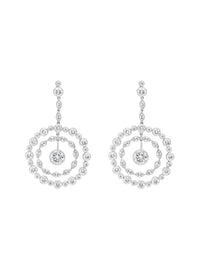 1qty DJV / QTY DISPO : 2-QTY VENDUES : 1-ST : 50% PRIX DJV : 450€ // Argent Rhodié Boucles d'oreilles sur argent rhodié serties de burmalite™ taille brillant /// RECO : 463€