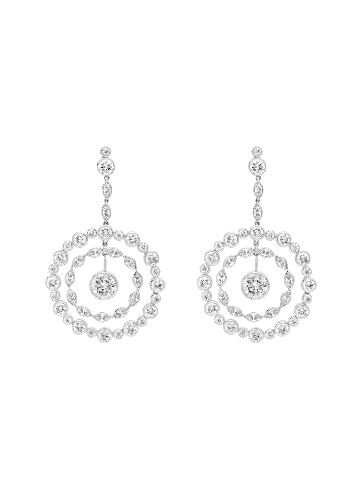 1qty DJV / QTY DISPO : 2-QTY VENDUES : 1-ST : 50% PRIX DJV : 450€ // Argent Rhodié Boucles d'oreilles sur argent rhodié serties de burmalite™ taille brillant /// RECO : 463€