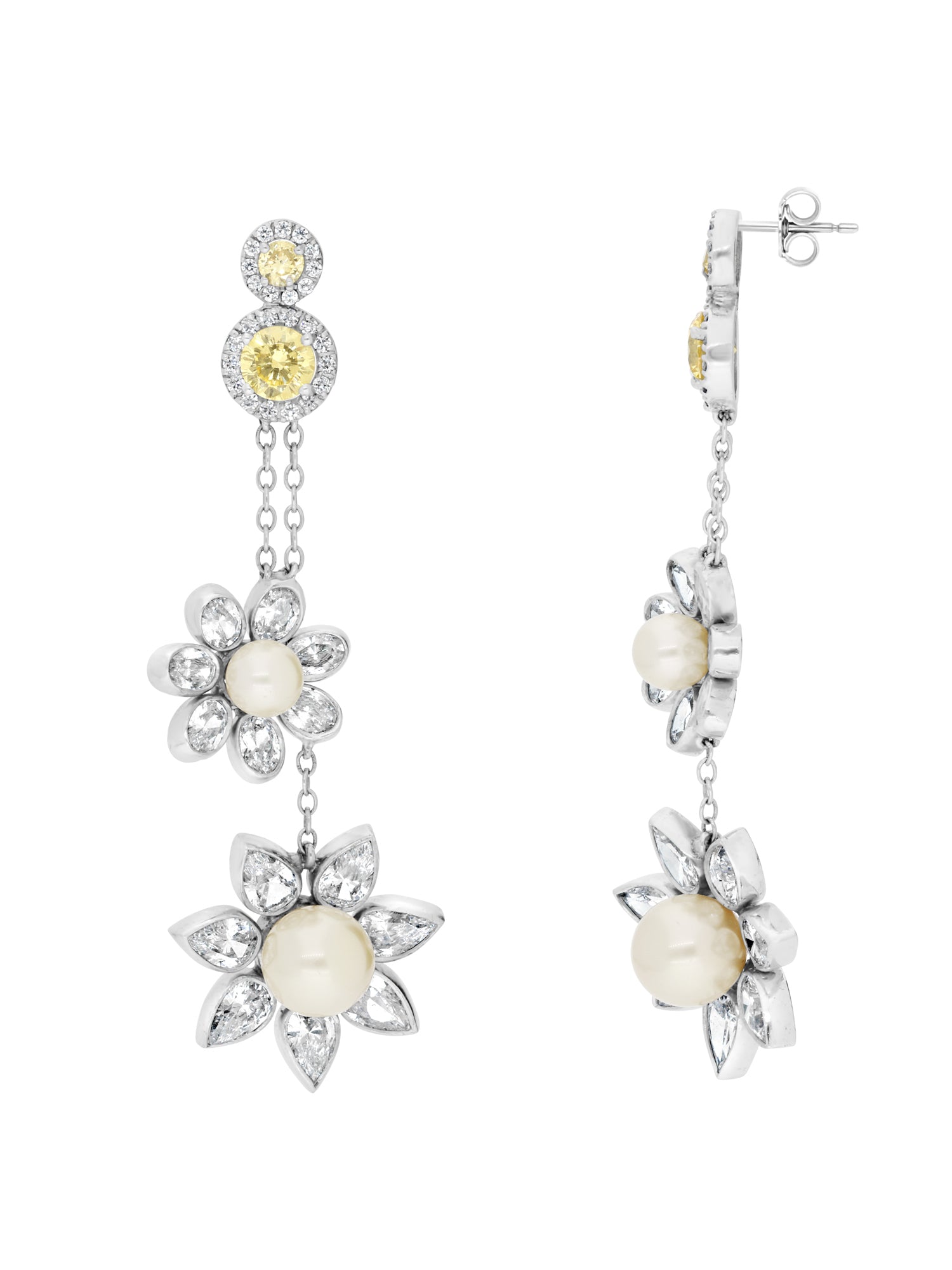 2qty DJV / QTY DISPO : 3-QTY VENDUES : 1-ST : 33% PRIX DJV : 395€ // Argent Rhodié Boucles d'oreille en argent rhodié serties de Burmalite™ taille poire /// RECO : 455€