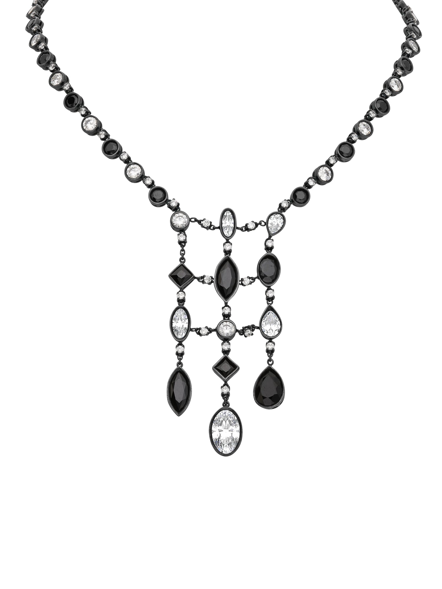 1qty DJV / QTY DISPO : 4-QTY VENDUES : 0-ST : 0% PRIX DJV : 550€ // Argent Collier sur argent noirci serti clos de Burmalite™ taille ovale /// RECO : 675€