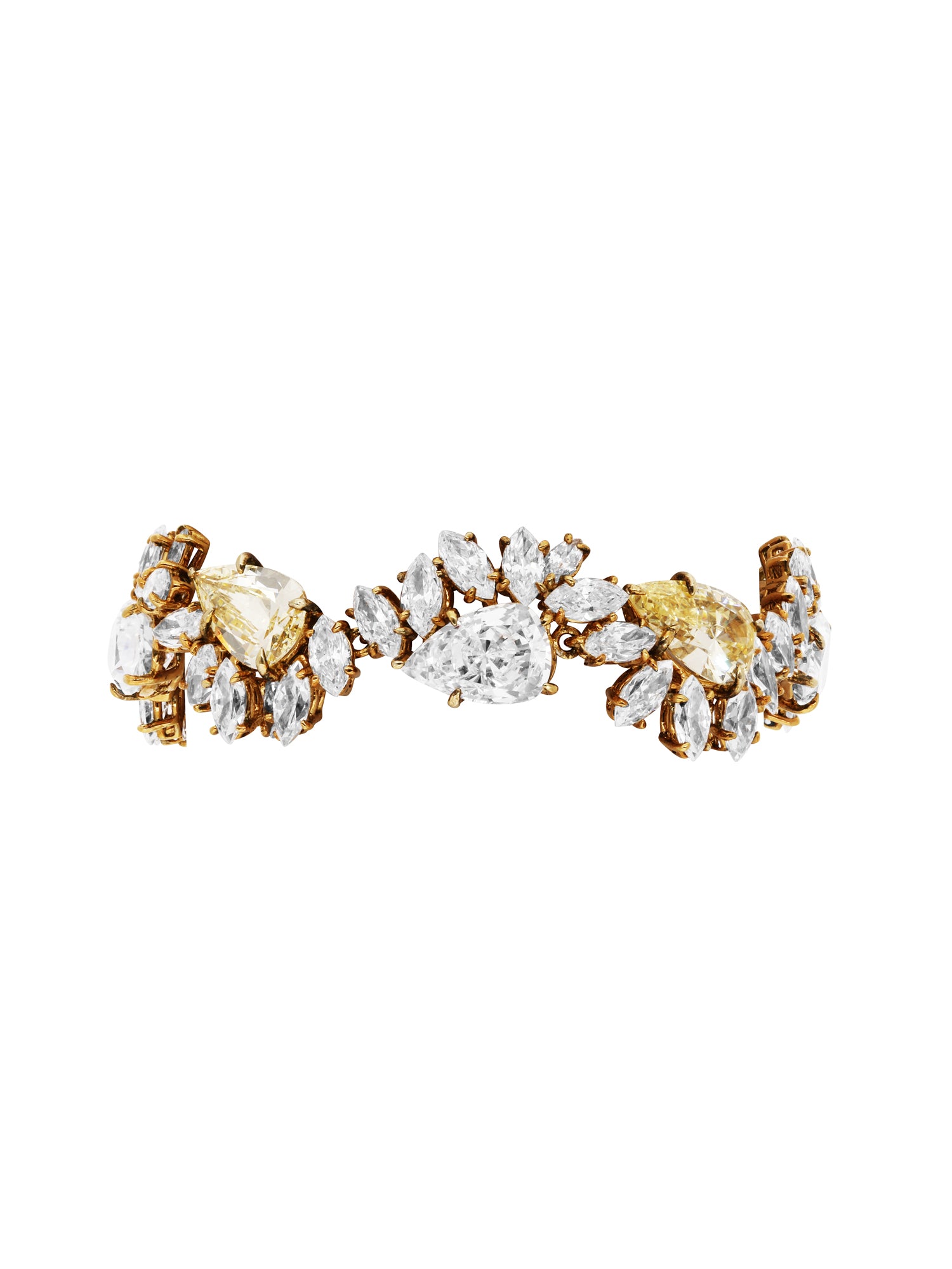 1qty NEW / Vermeil Bracelet sur vermeil serti de taille jonquille burmalite™ // RECO : 930€